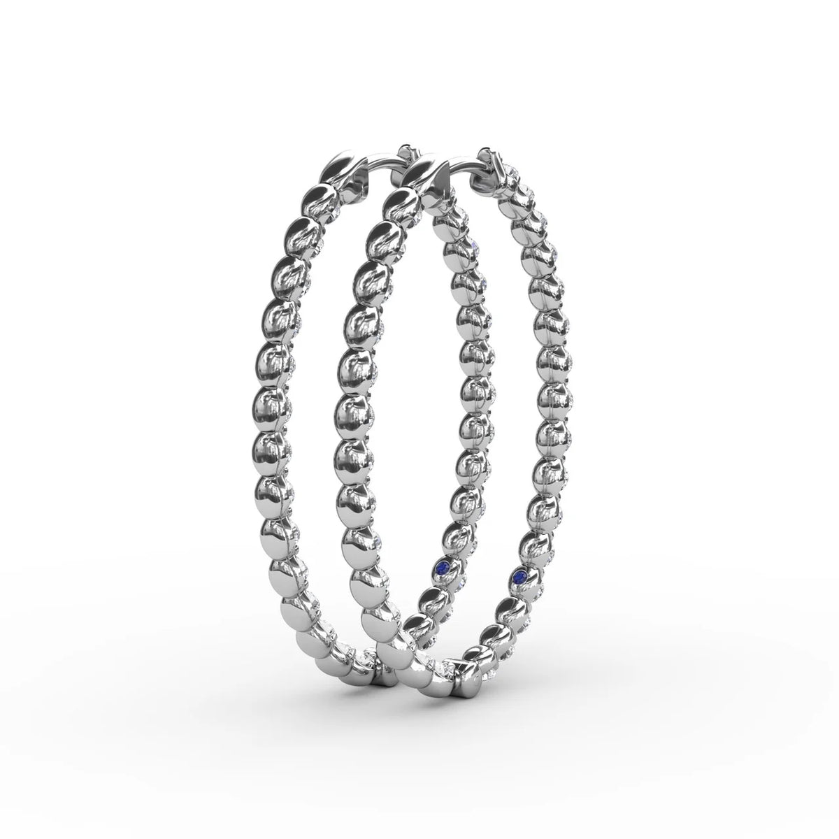 2.1ct  Hoop Earrings