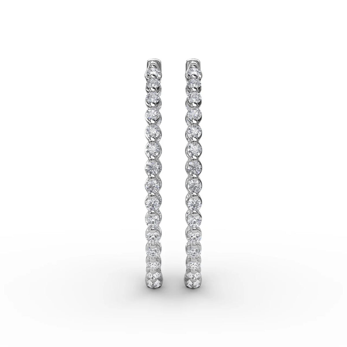 2.1ct  Hoop Earrings