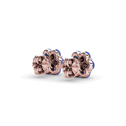 Magnolia Sapphire And  Stud Earrings