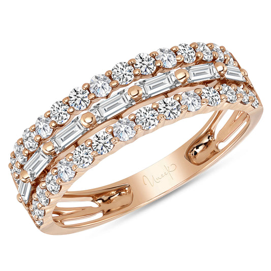 Uneek Lace Collection 3-Row Fashion Ring
