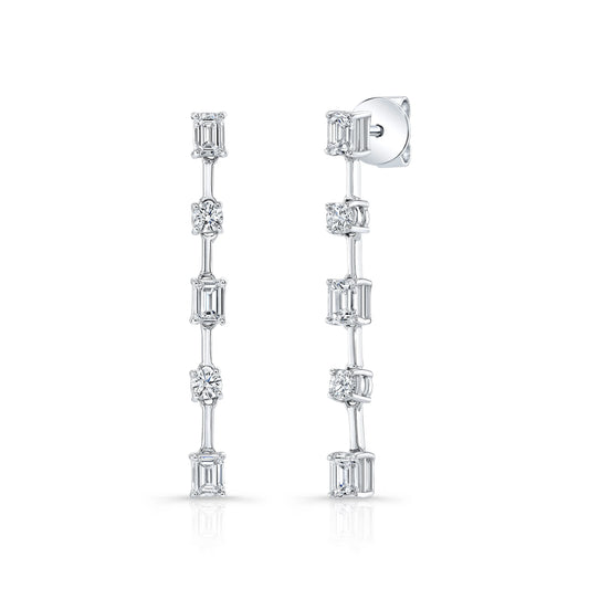 Uneek Chatterley Collection Straight Drop Earrings