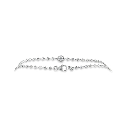 Uneek Cascade Collection Yard Chain Necklace