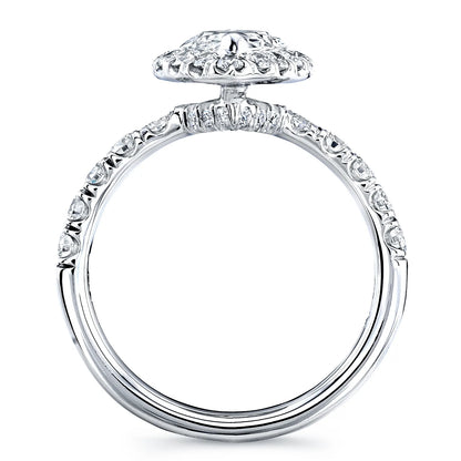 Uneek Signature Collection Halo Marquise Diamond Engagement Ring