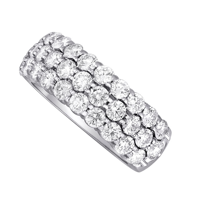 Nasbro 14kt White Gold Diamond Wedding Band