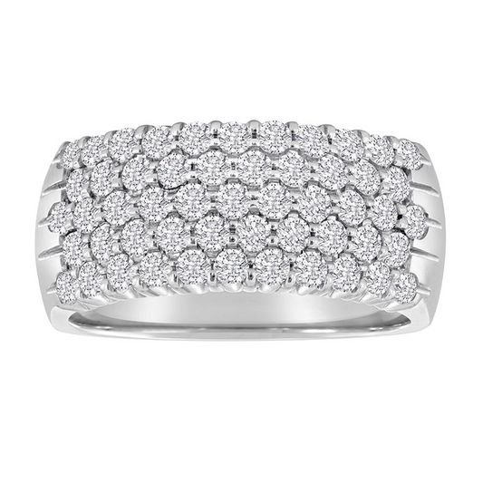 Nasbro 14kt White Gold Diamond Wedding Band