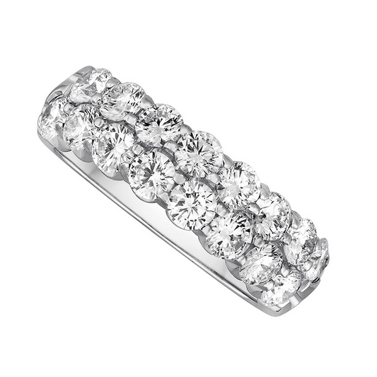 Nasbro 14kt White Gold Diamond Wedding Band