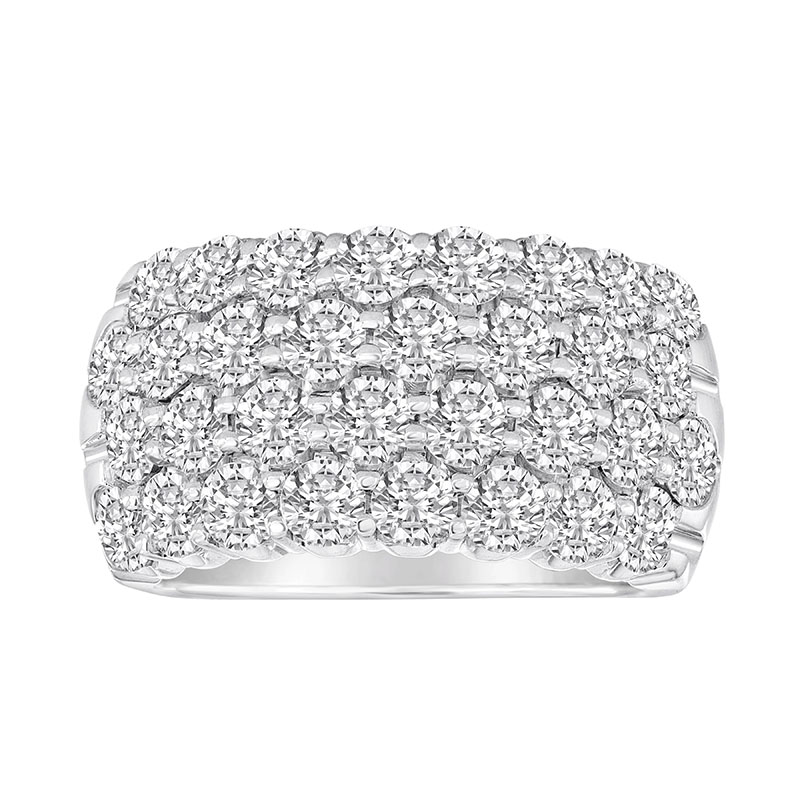 Nasbro 14kt White Gold Diamond Wedding Band