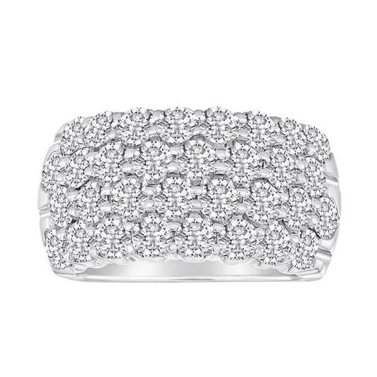 Nasbro 14kt White Gold Diamond Wedding Band