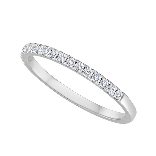 Nasbro 14kt White Gold Diamond Wedding Band