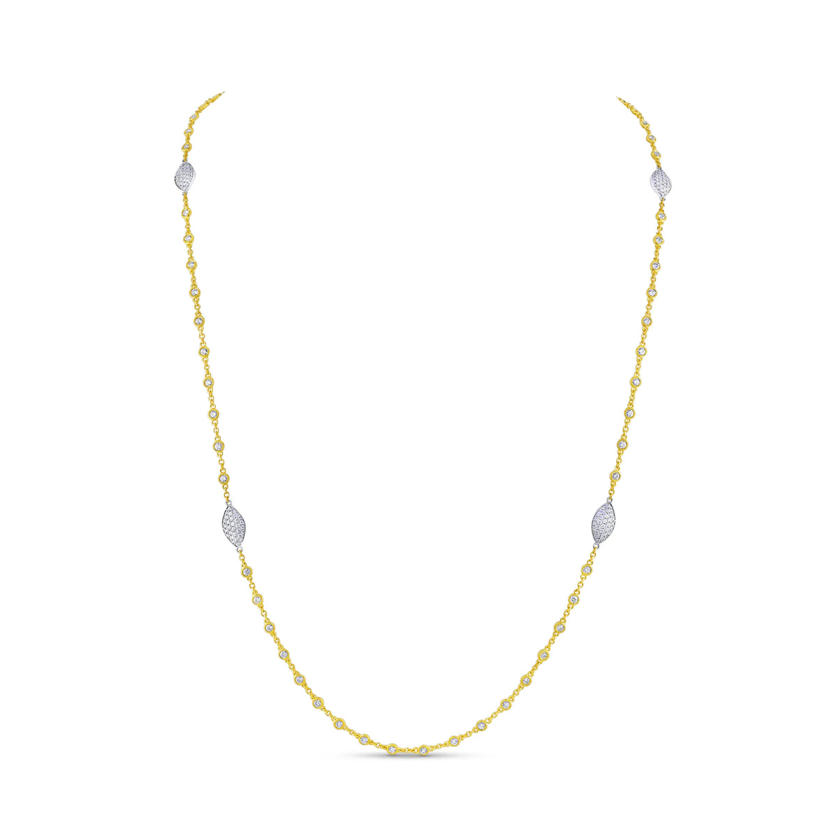 Uneek Cascade Collection Drop Necklace