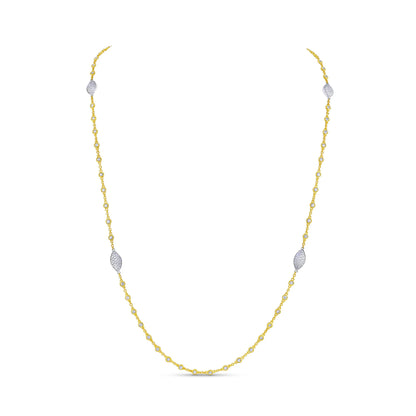 Uneek Cascade Collection Drop Necklace