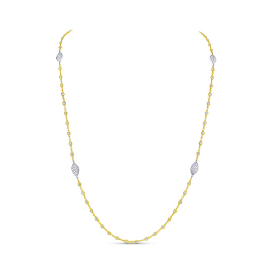 Uneek Cascade Collection Drop Necklace