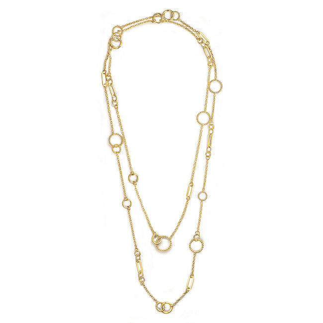 14K Yellow Gold Bujukan Transformable Layered Necklace
