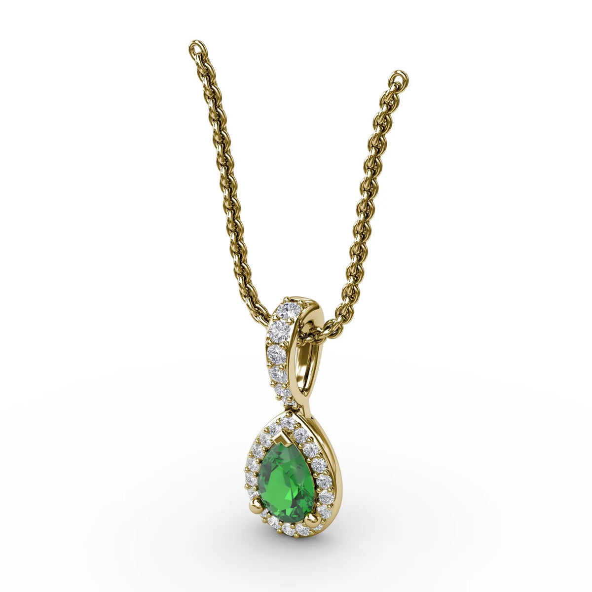 Statement Emerald and  Pendant