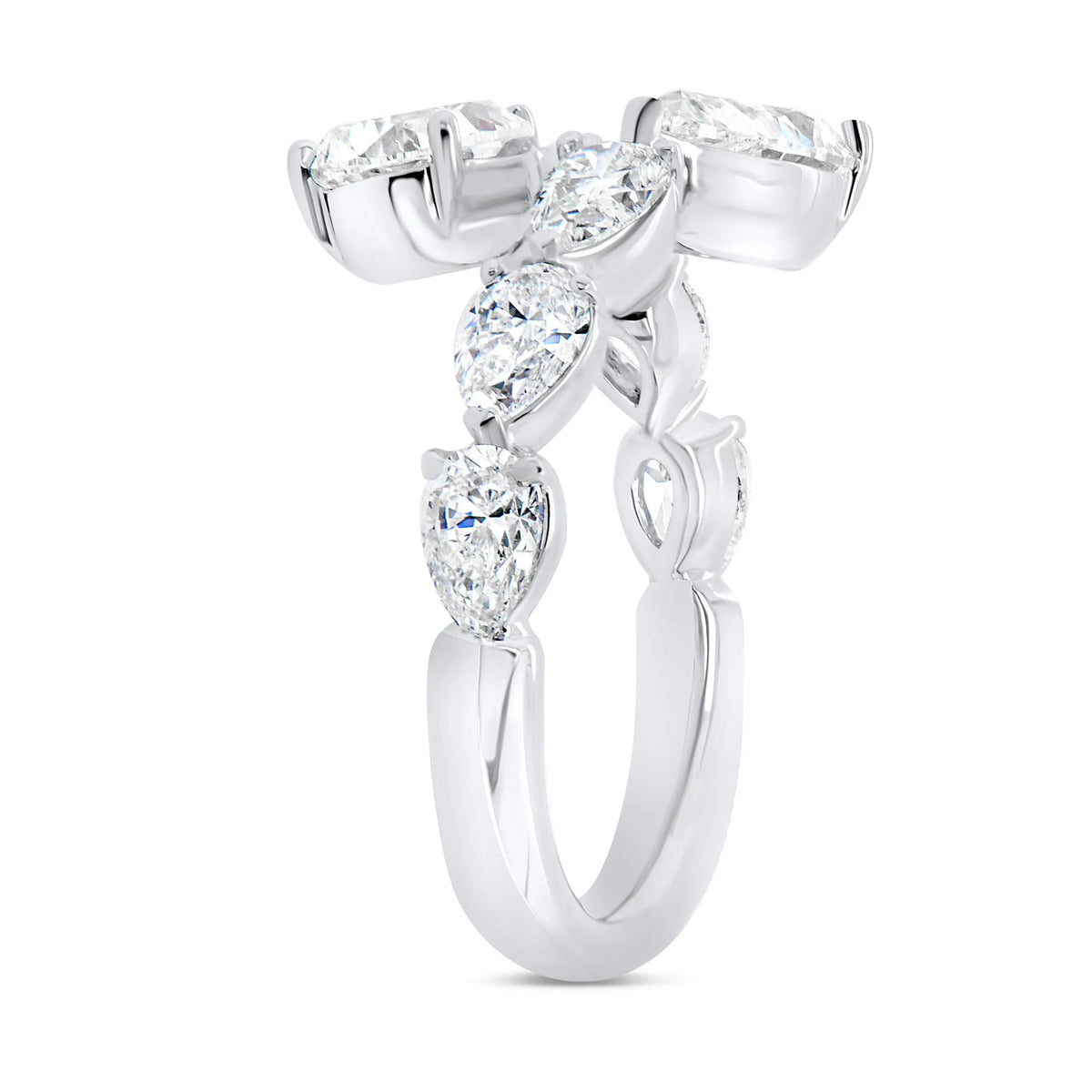 Uneek Timeless Collection Bypass Diamond Anniversary Ring