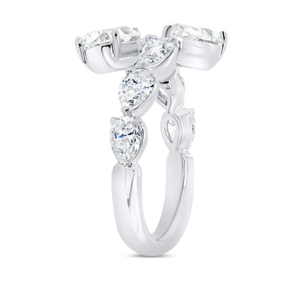 Uneek Timeless Collection Bypass Diamond Anniversary Ring