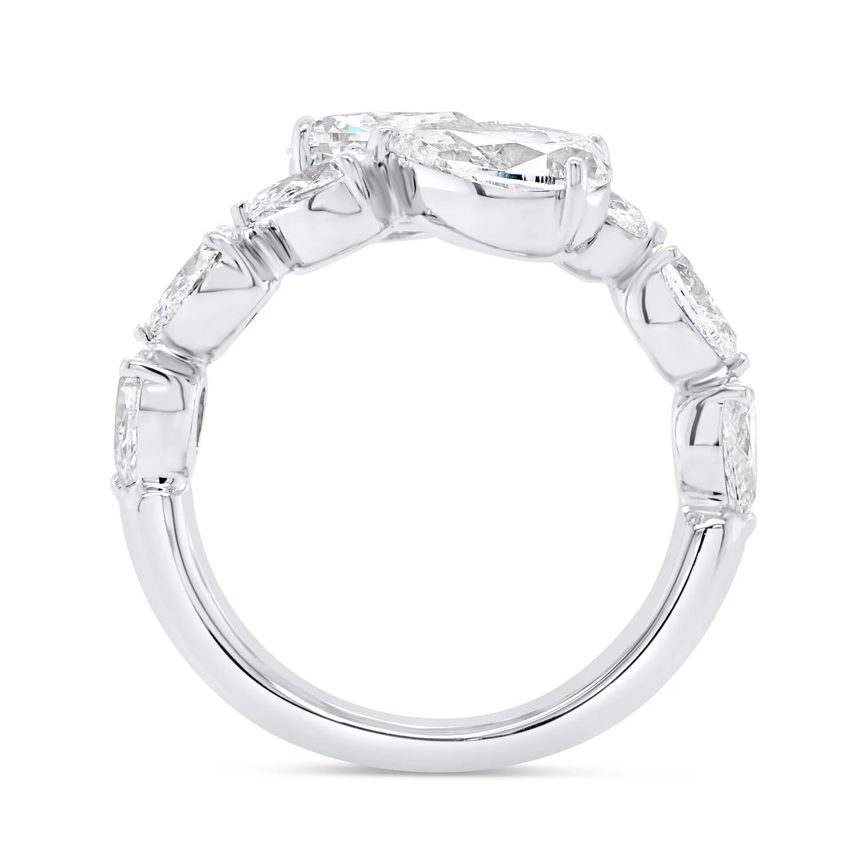 Uneek Timeless Collection Bypass Diamond Anniversary Ring