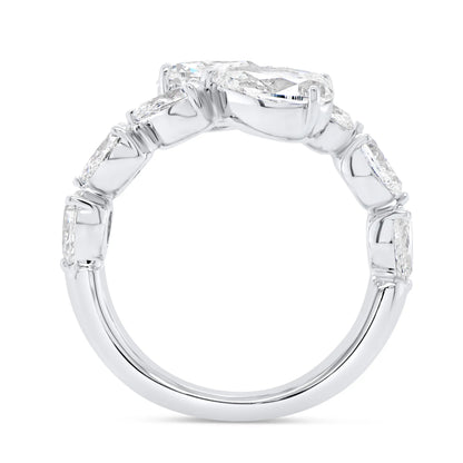 Uneek Timeless Collection Bypass Diamond Anniversary Ring