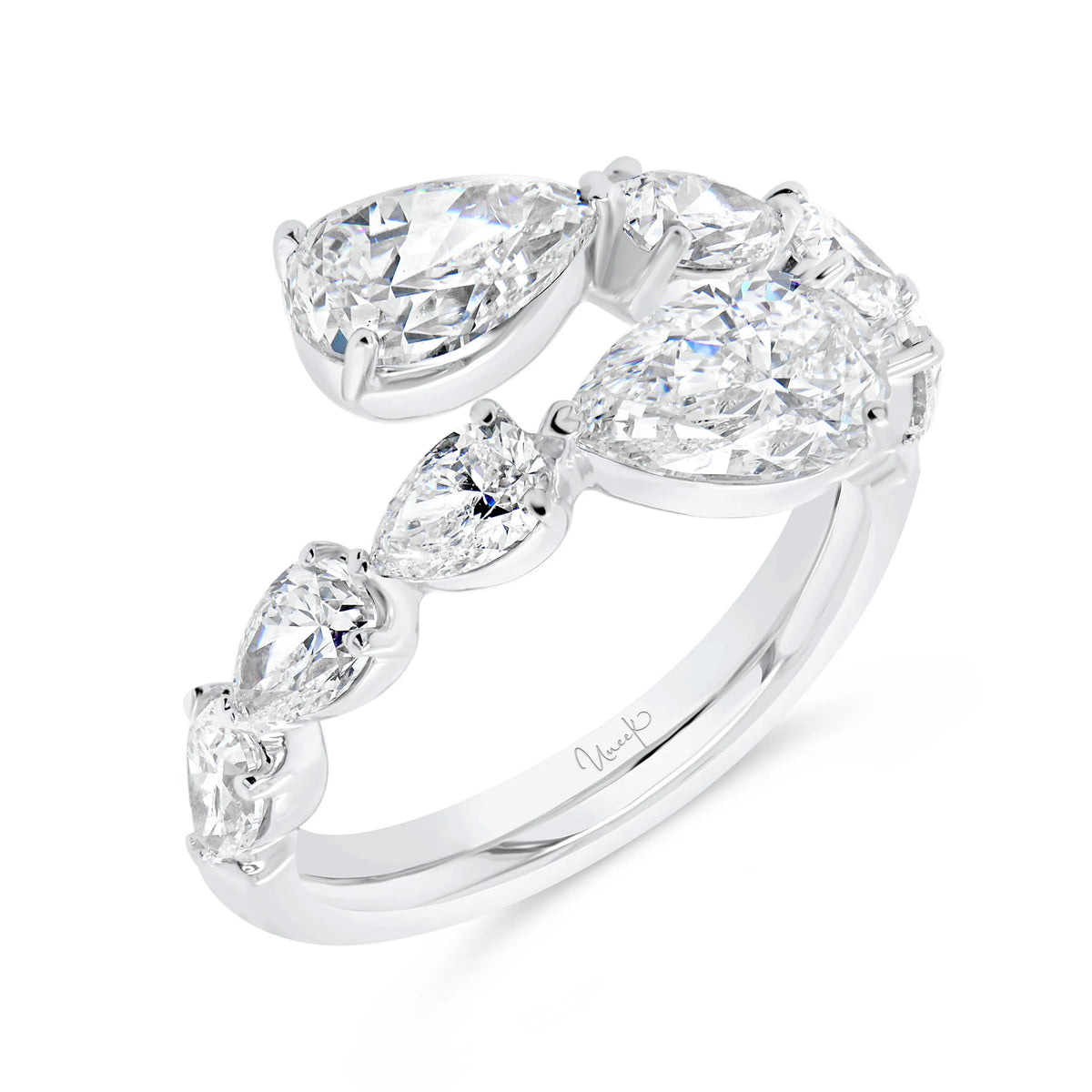 Uneek Timeless Collection Bypass Diamond Anniversary Ring