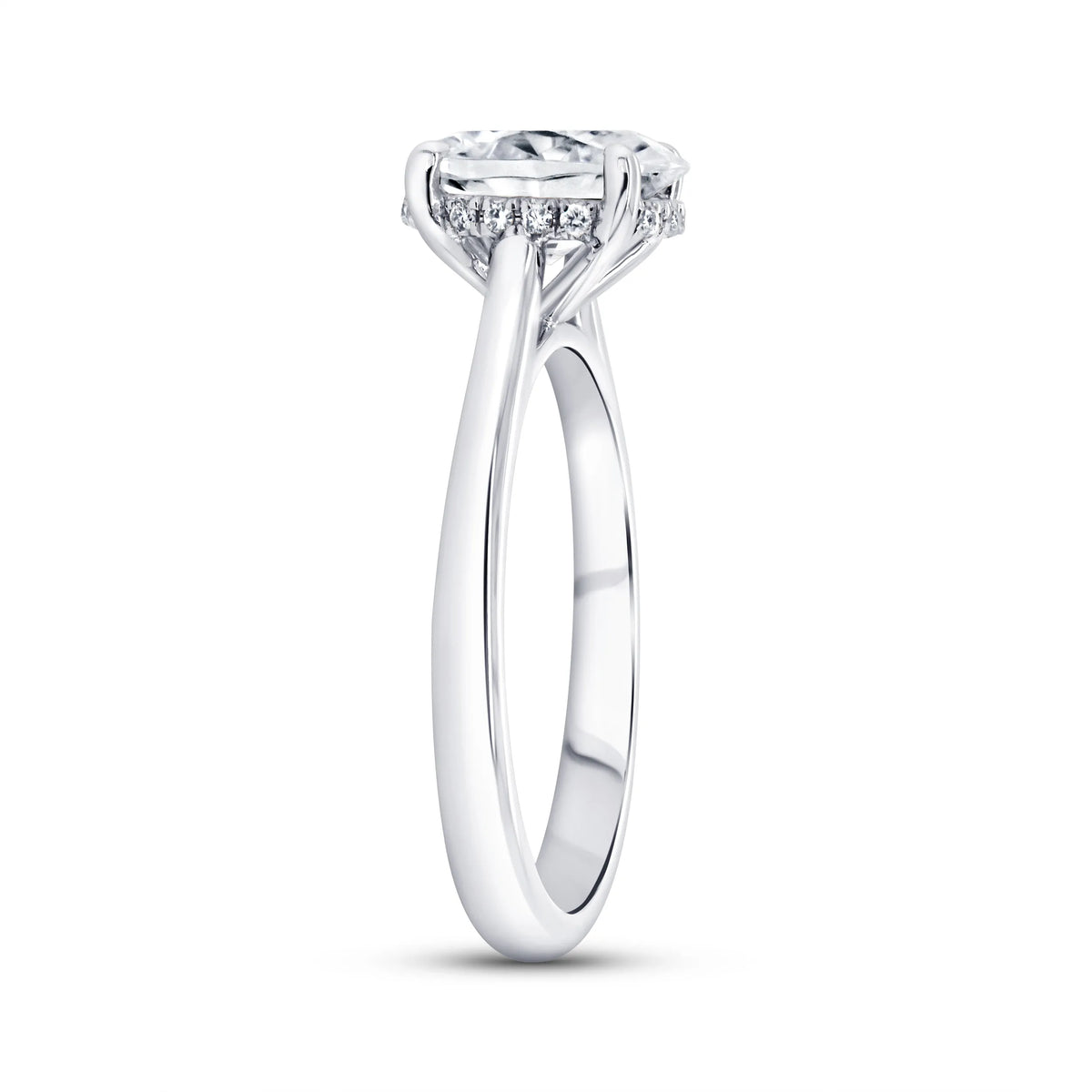Uneek Timeless Collection Under-Halo Engagement Ring