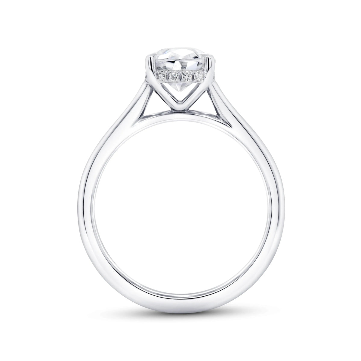 Uneek Timeless Collection Under-Halo Engagement Ring