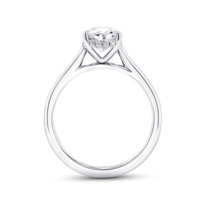 Uneek Timeless Collection Under-Halo Engagement Ring