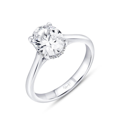 Uneek Timeless Collection Under-Halo Engagement Ring