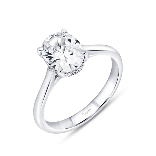 Uneek Timeless Collection Under-Halo Engagement Ring