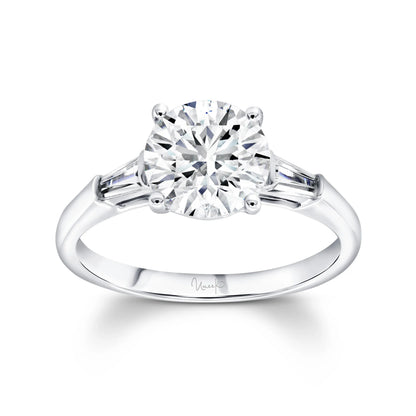Uneek Timeless Collection Three-Stone Round Engagement Ring