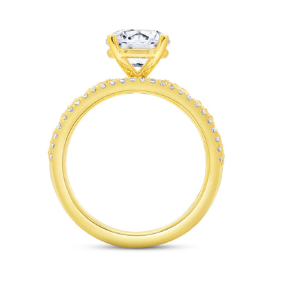 Uneek Alexandria Collection Round Engagement Ring