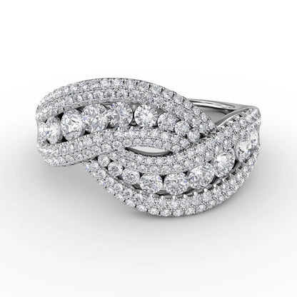 Intertwining Love  Ring