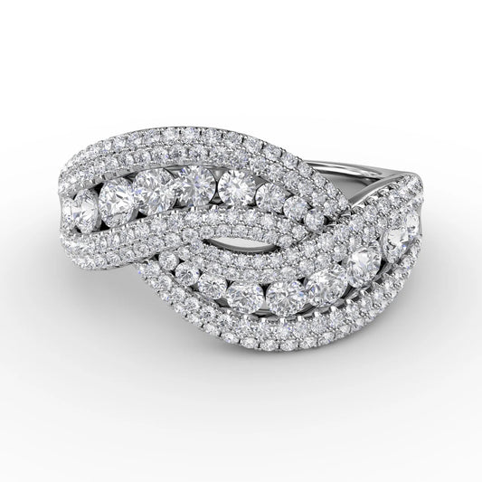 Intertwining Love  Ring