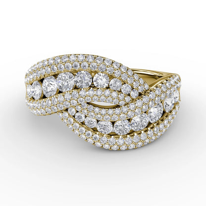 Intertwining Love  Ring