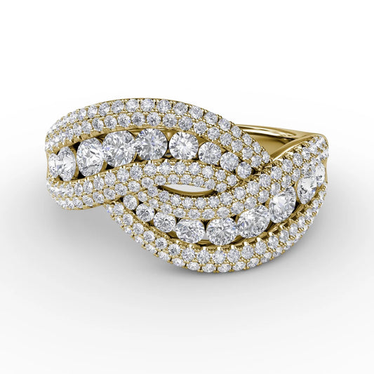 Intertwining Love  Ring
