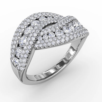 Intertwining Love  Ring