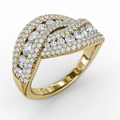 Intertwining Love  Ring