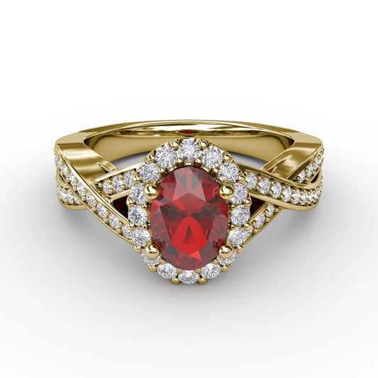 Look of Love Rose and  Criss-Cross Ring