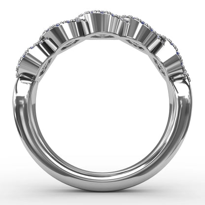 Hold Me Close Sapphire and  Twist Ring