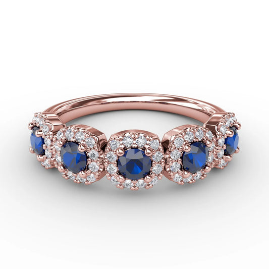 Blossoming Love Sapphire and  Ring