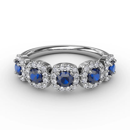 Blossoming Love Sapphire and  Ring