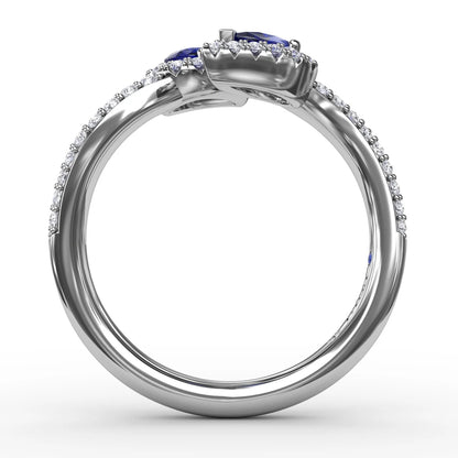 Double The Love Sapphire and  Ring