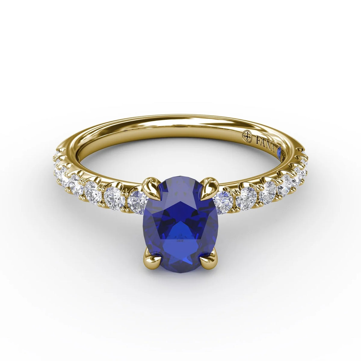Striking Solitaire Sapphire And  Ring