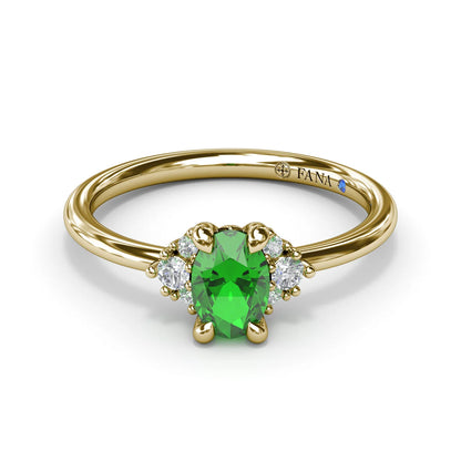 Emerald and  Cluster Ring