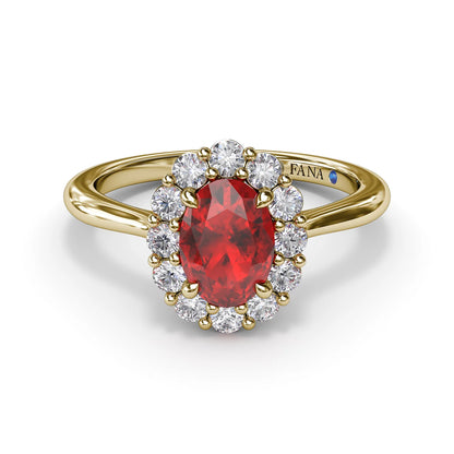 Dazzling Ruby and  Ring
