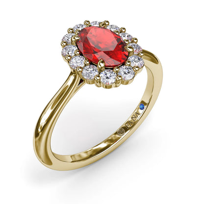 Dazzling Ruby and  Ring