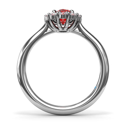 Dazzling Ruby and  Ring