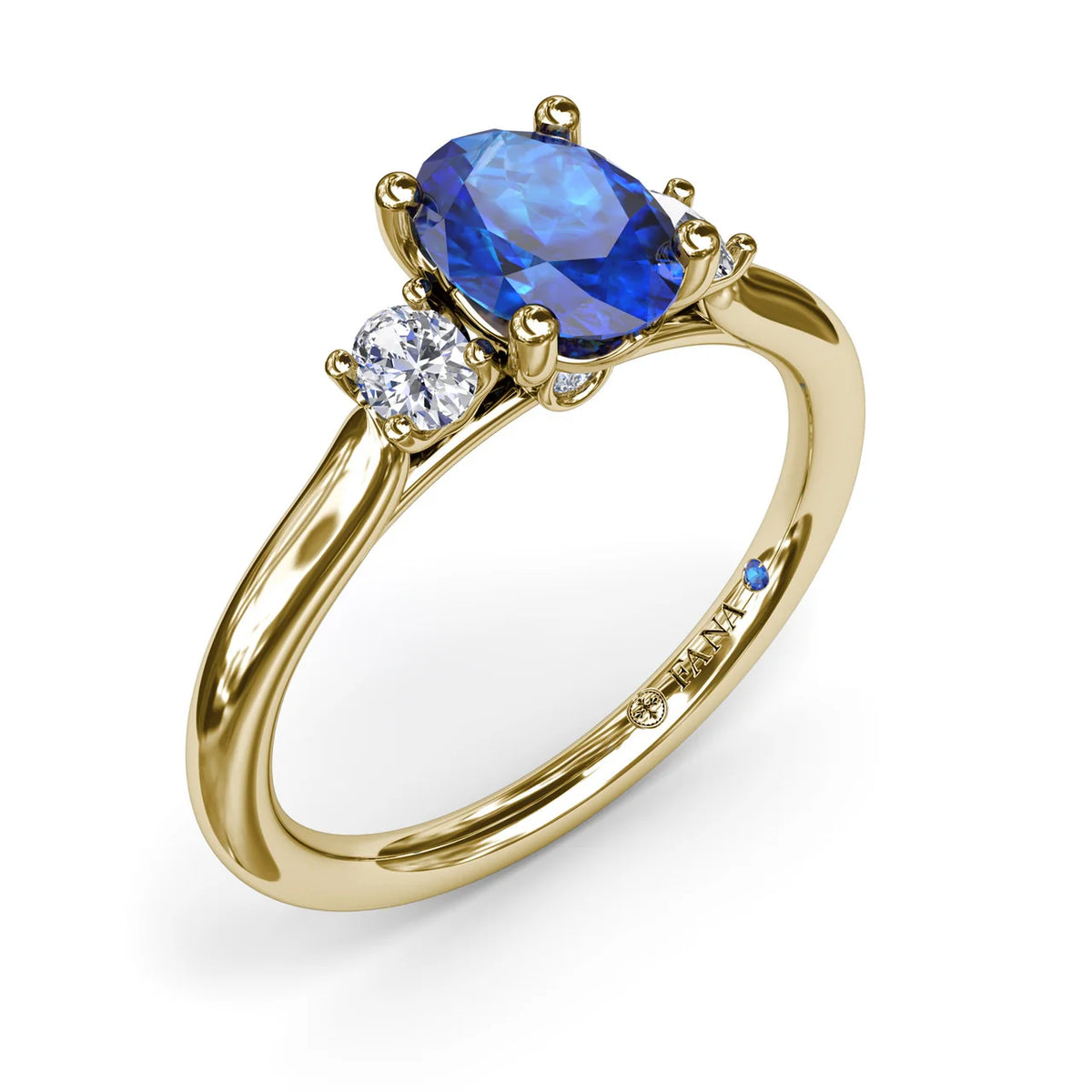 Three Stone Sapphire and  Ring