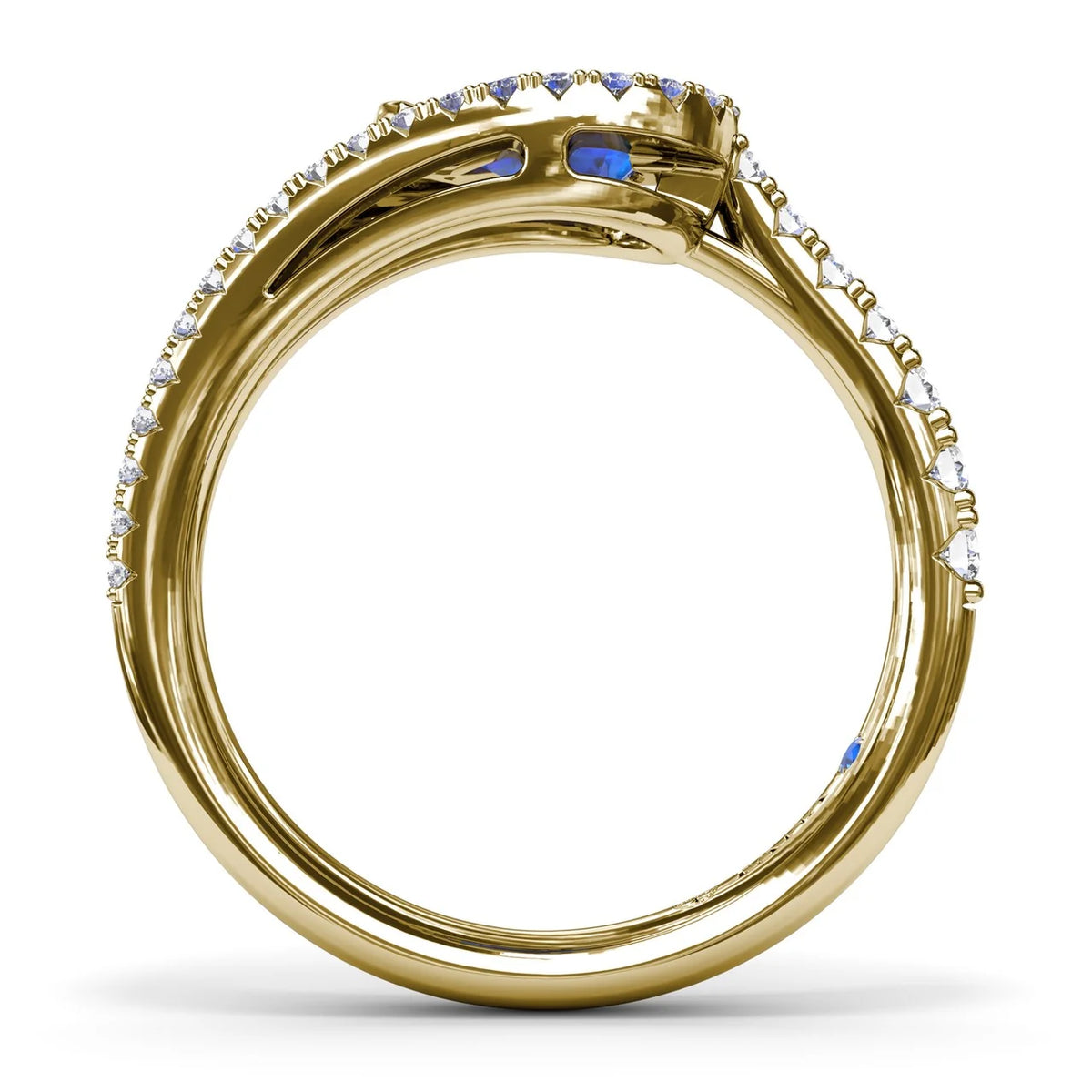 Sapphire and  Wrap Ring