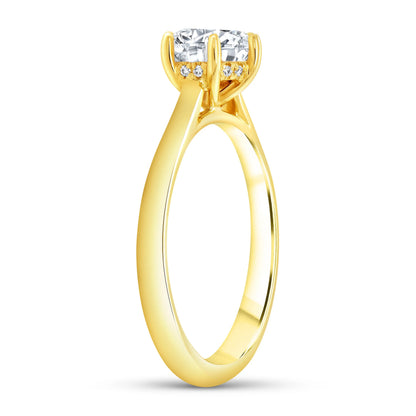 Uneek Timeless Collection Solitaire Round Engagement Ring