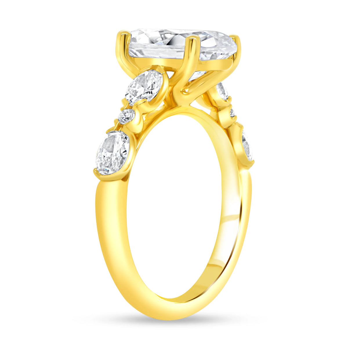 Uneek Timeless Collection Straight Engagement Ring